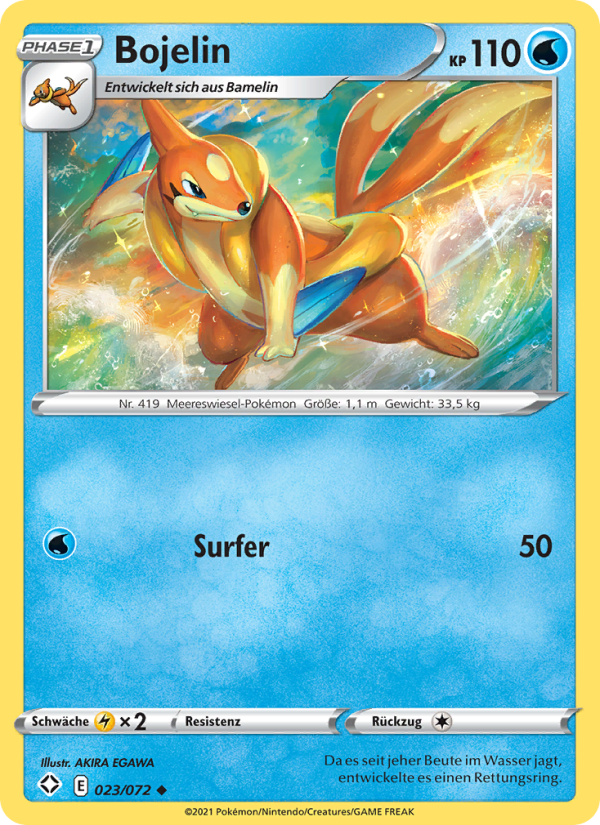 Bojelin 23 — Glänzendes Schicksal (German Pokémon TCG card)