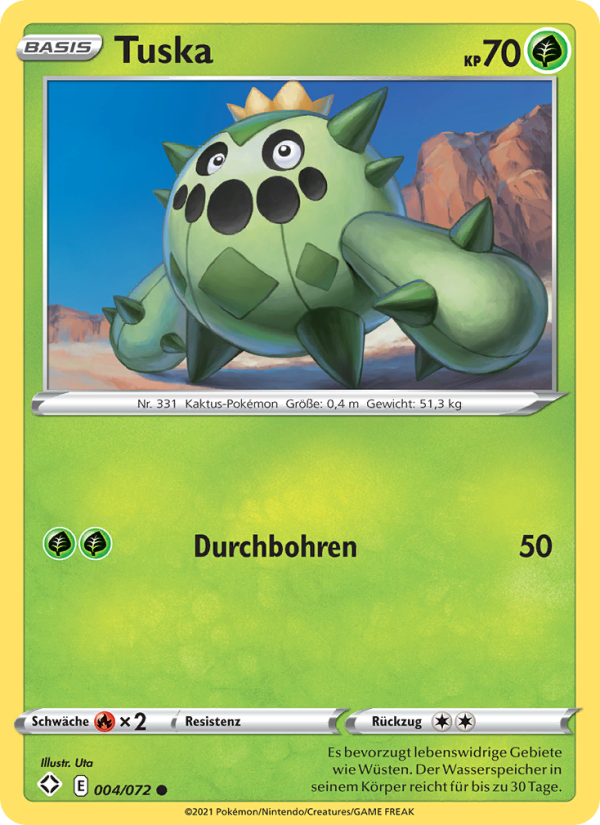 Tuska 4 — Glänzendes Schicksal (German Pokémon TCG card)