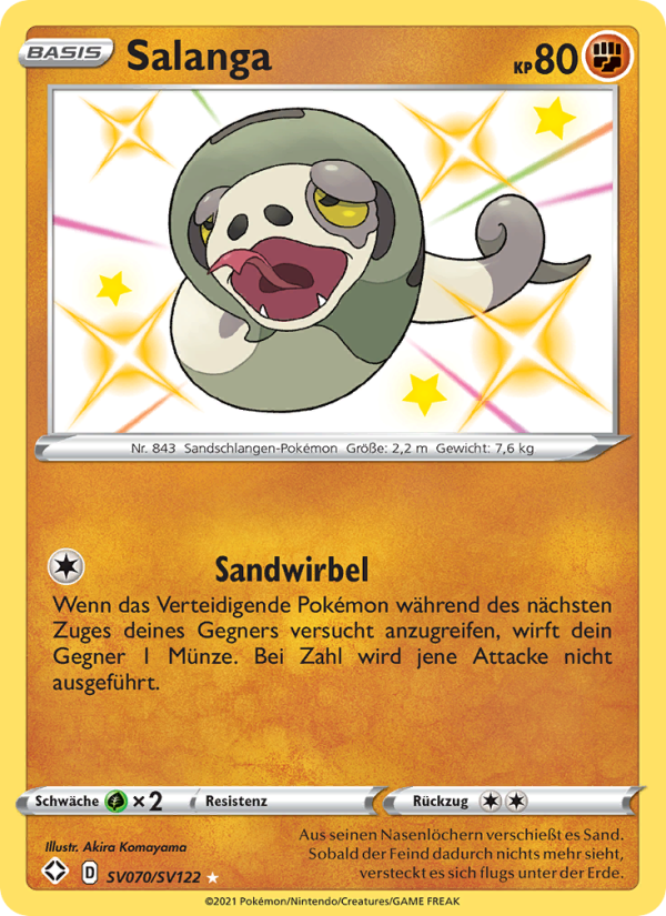 Salanga SV070 — Glänzendes Schicksal (German Pokémon TCG card)