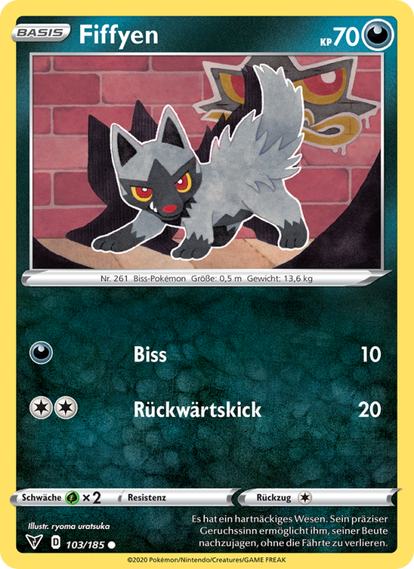 Fiffyen 103 — Farbenschock (German Pokémon TCG card)