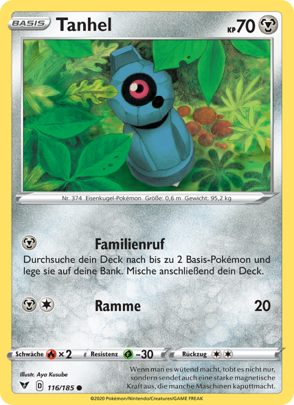 Tanhel 116 — Farbenschock (German Pokémon TCG card)