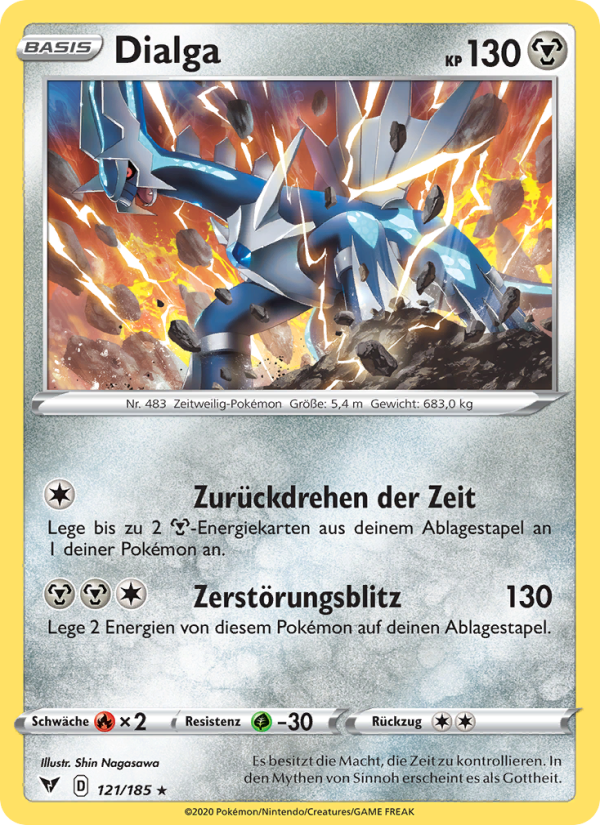 Dialga 121 — Farbenschock (German Pokémon TCG card)
