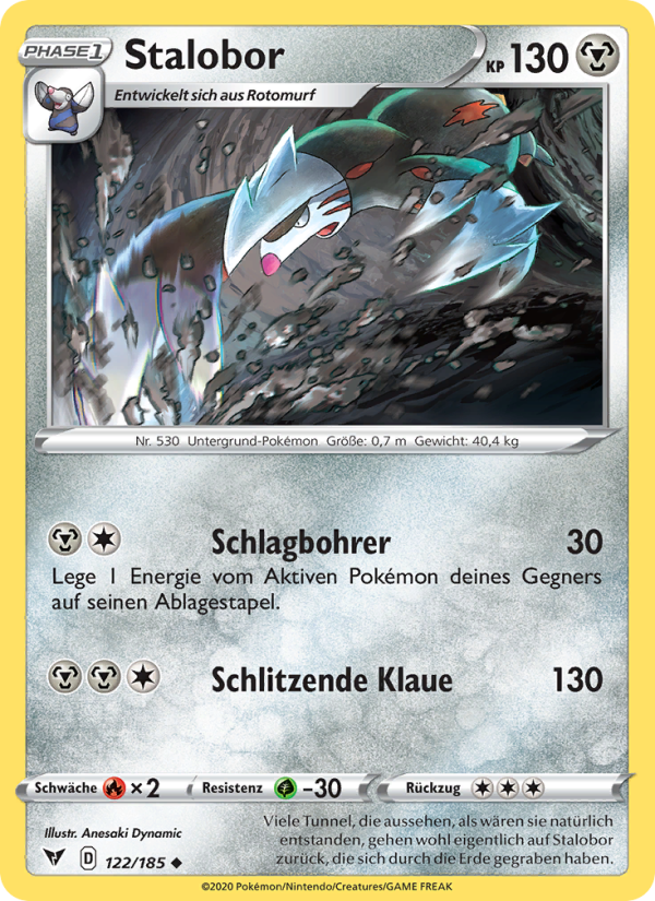 Stalobor 122 — Farbenschock (German Pokémon TCG card)