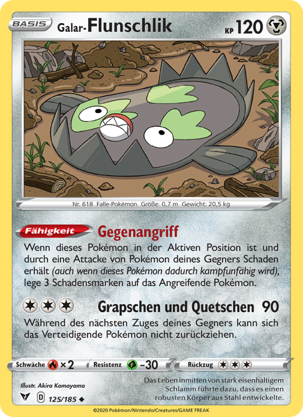Galar-Flunschlik 125 — Farbenschock (German Pokémon TCG card)