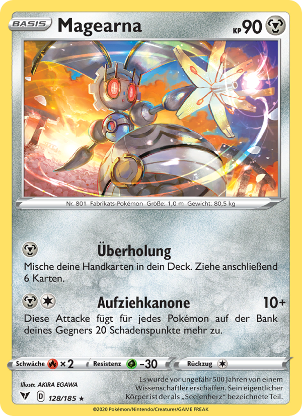 Magearna 128 — Farbenschock (German Pokémon TCG card)