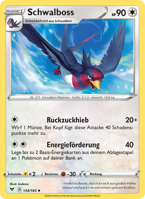 Schwalboss Pokémon TCG cards