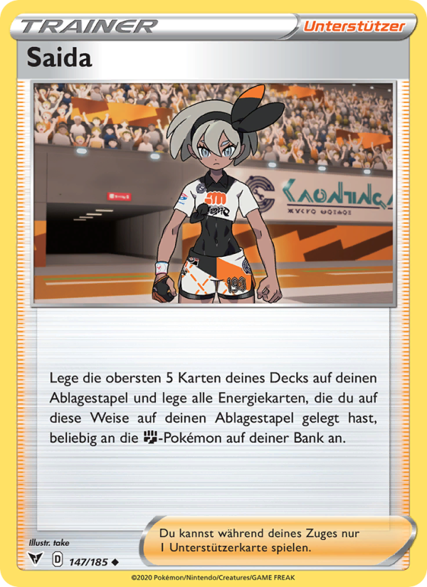 Saida 147 — Farbenschock (German Pokémon TCG card)