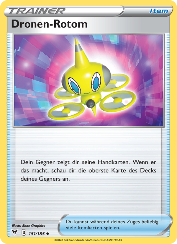 Dronen-Rotom 151 — Farbenschock (German Pokémon TCG card)