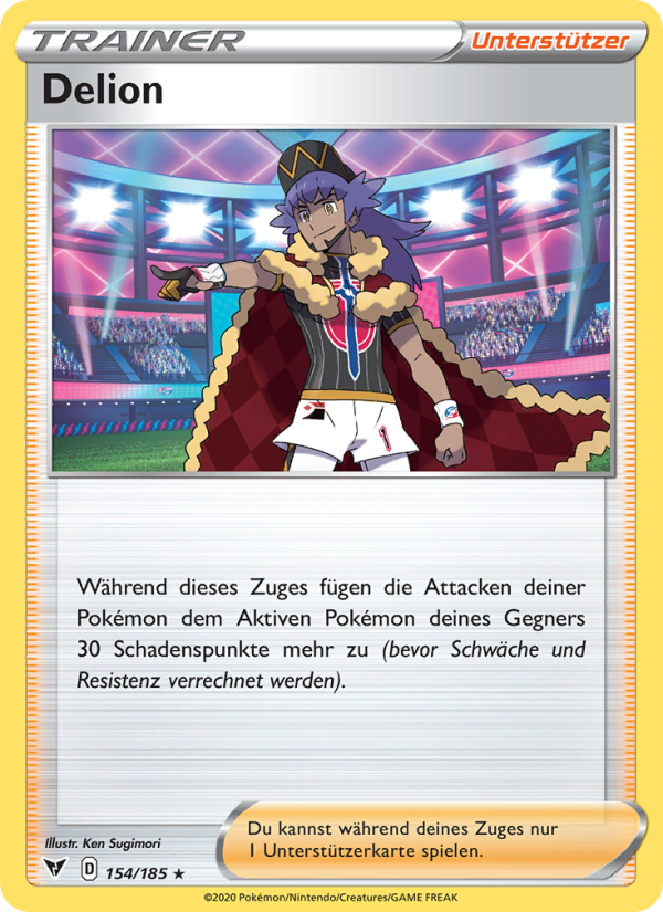 Delion 154 — Farbenschock (German Pokémon TCG card)