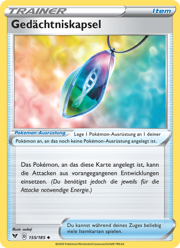 Gedächtniskapsel 155 — Farbenschock (German Pokémon TCG card)
