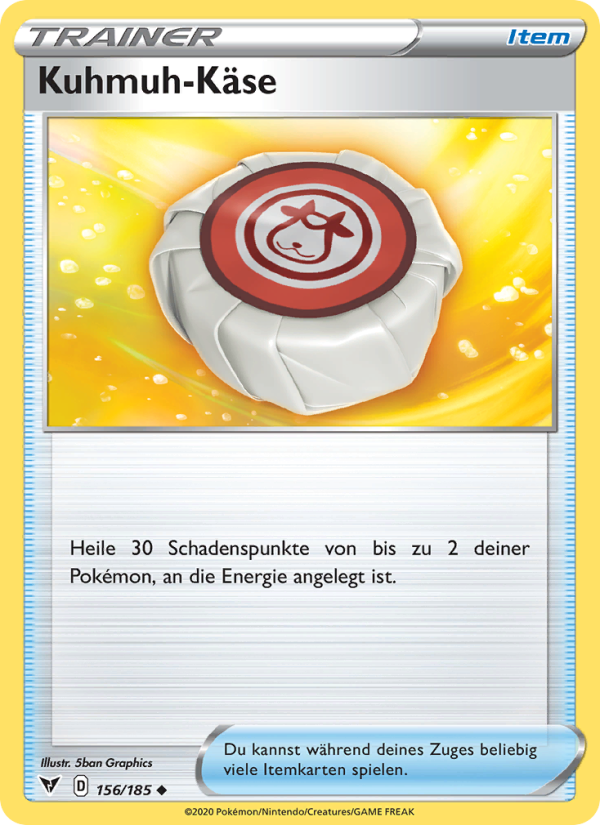 Kuhmuh-Käse 156 — Farbenschock (German Pokémon TCG card)