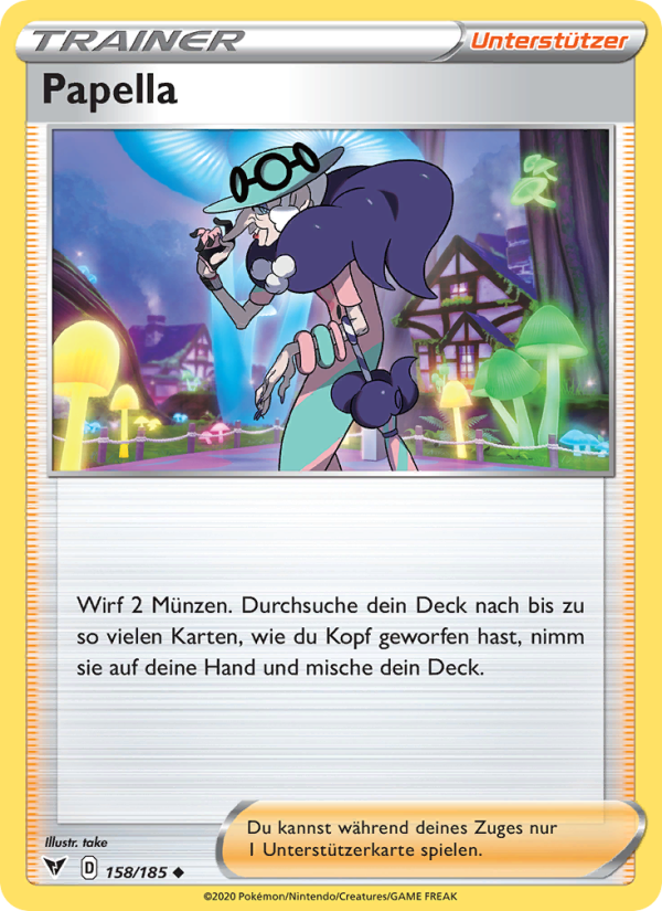 Papella 158 — Farbenschock (German Pokémon TCG card)