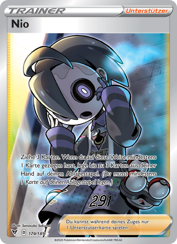 Nio 179 — Farbenschock (German Pokémon TCG card)