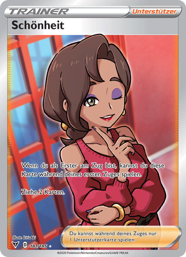 Schönheit 181 — Farbenschock (German Pokémon TCG card)