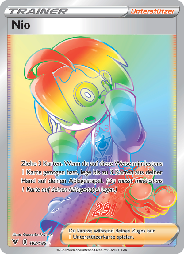 Nio 192 — Farbenschock (German Pokémon TCG card)