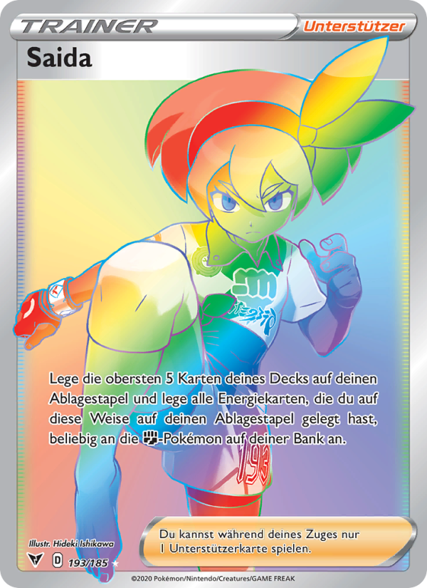 Saida 193 — Farbenschock (German Pokémon TCG card)