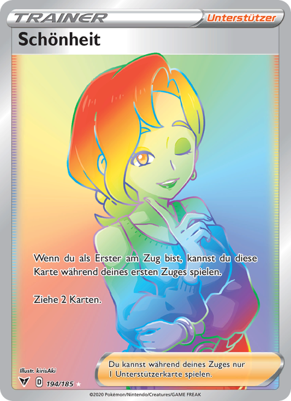 Schönheit 194 — Farbenschock (German Pokémon TCG card)