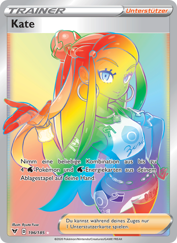 Kate 196 — Farbenschock (German Pokémon TCG card)