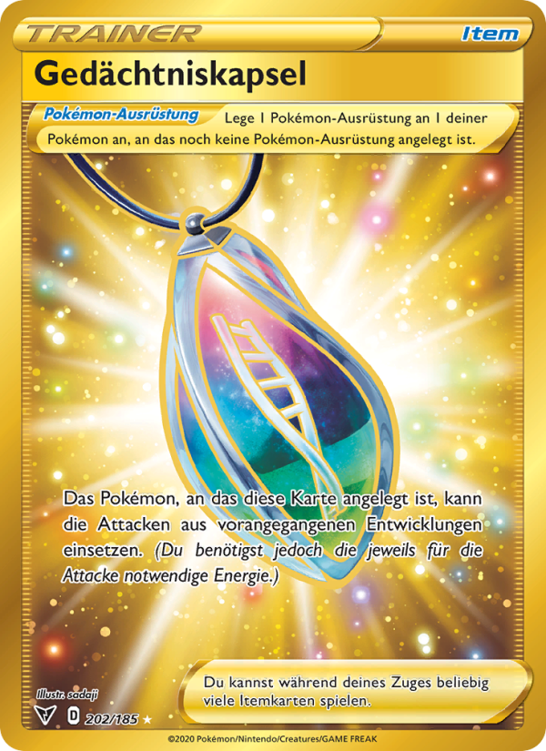 Gedächtniskapsel 202 — Farbenschock (German Pokémon TCG card)
