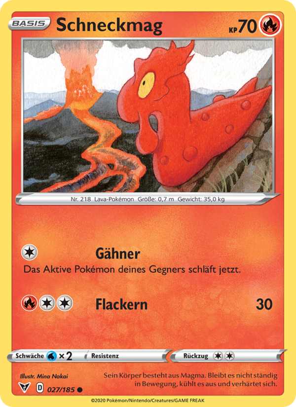 Schneckmag 27 — Farbenschock (German Pokémon TCG card)