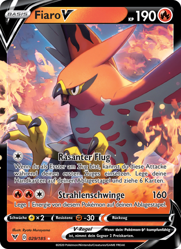 Fiaro V 29 — Farbenschock (German Pokémon TCG card)