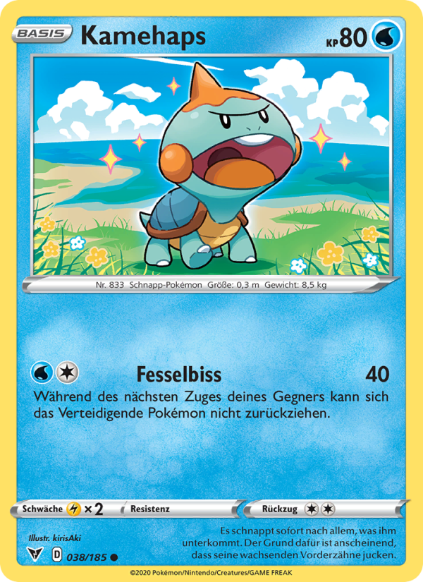 Kamehaps 38 — Farbenschock (German Pokémon TCG card)