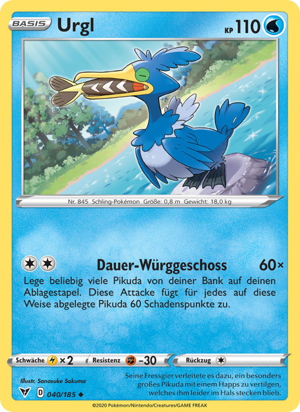 Urgl 40 — Farbenschock (German Pokémon TCG card)