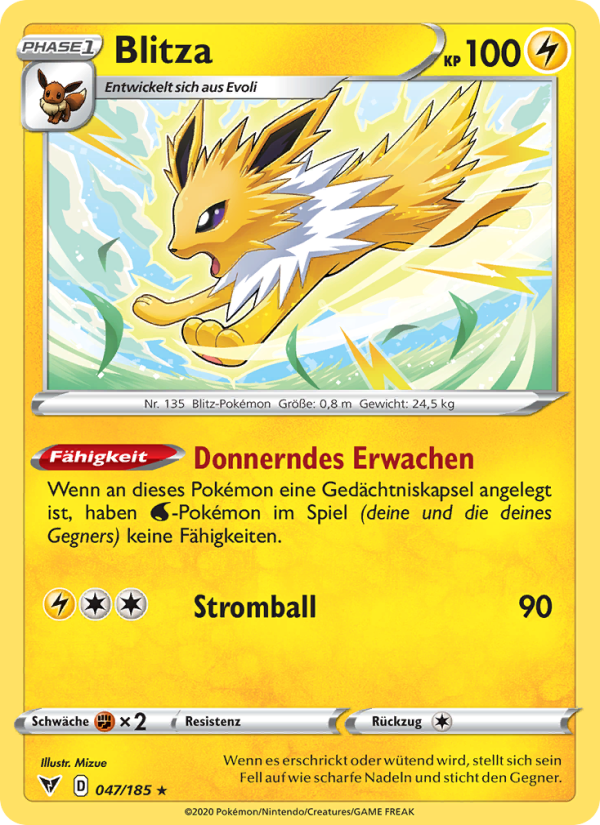 Blitza 47 — Farbenschock (German Pokémon TCG card)