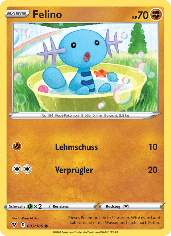 Felino 83 — Farbenschock (German Pokémon TCG card)