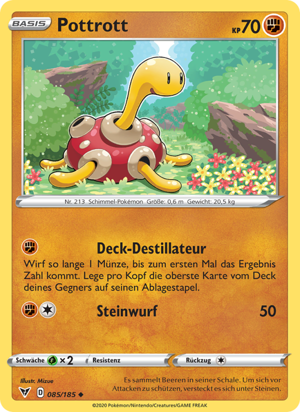 Pottrott 85 — Farbenschock (German Pokémon TCG card)