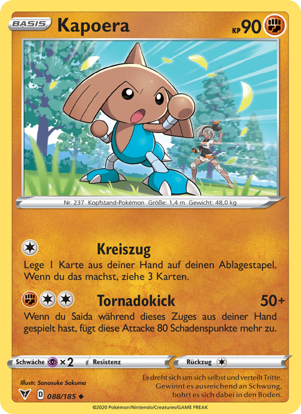 Kapoera 88 — Farbenschock (German Pokémon TCG card)
