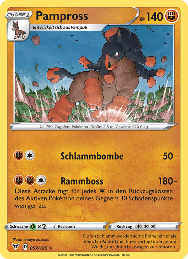 Pampross Pokémon TCG cards