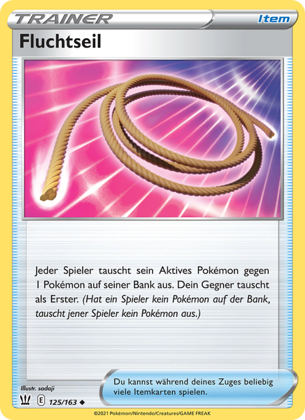 Fluchtseil 125 — Kampfstile (German Pokémon TCG card)