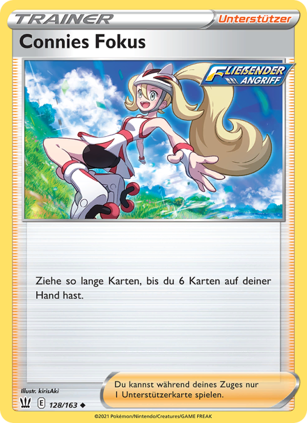 Connies Fokus 128 — Kampfstile (German Pokémon TCG card)