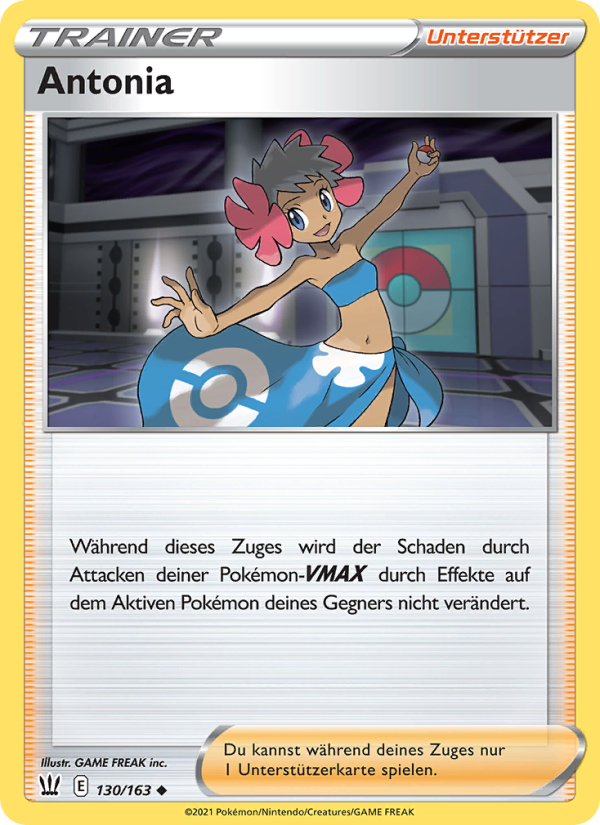 Antonia 130 — Kampfstile (German Pokémon TCG card)