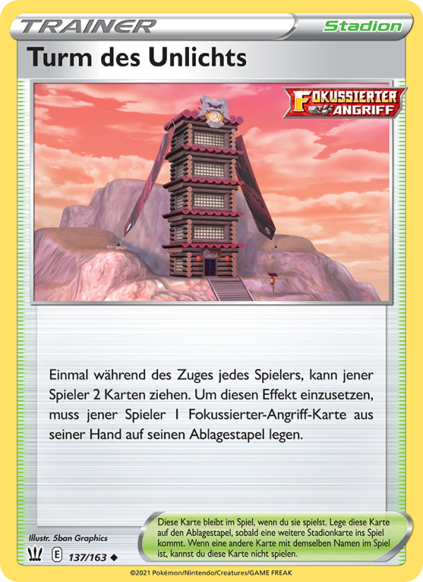 Turm des Unlichts 137 — Kampfstile (German Pokémon TCG card)