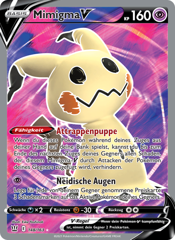 Mimigma V 148 — Kampfstile (German Pokémon TCG card)