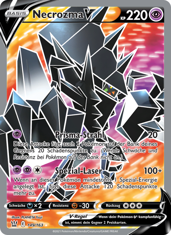 Necrozma V 149 — Kampfstile (German Pokémon TCG card)