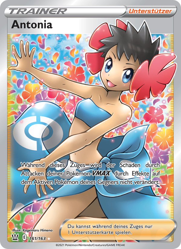 Antonia 161 — Kampfstile (German Pokémon TCG card)