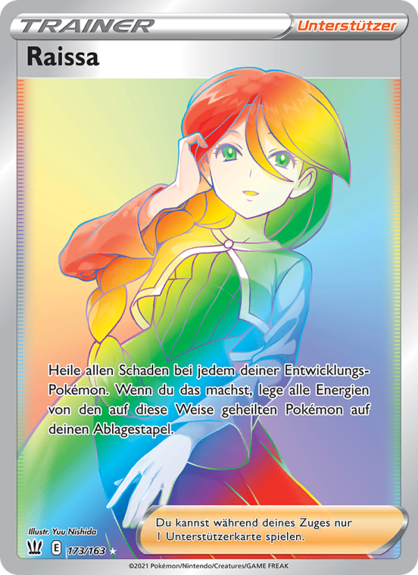 Raissa 173 — Kampfstile (German Pokémon TCG card)