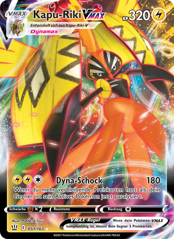 Kapu-Riki VMAX 51 — Battle Styles (German Pokémon TCG card)