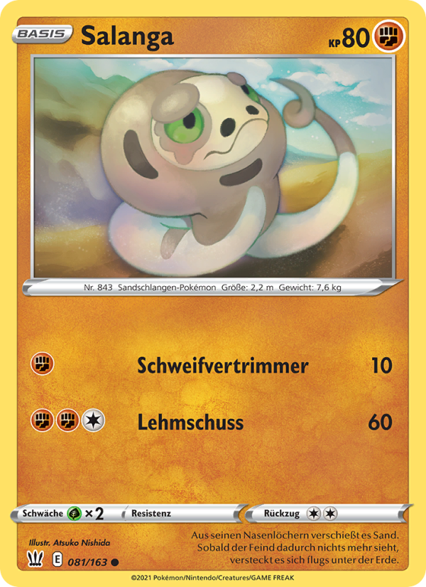 Salanga 81 — Kampfstile (German Pokémon TCG card)