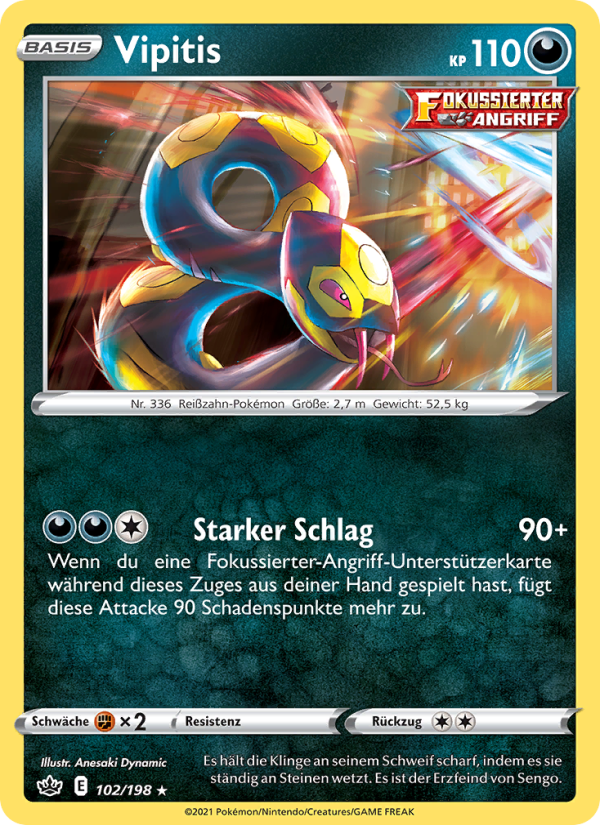 Vipitis 102 — Chilling Reign (German Pokémon TCG card)
