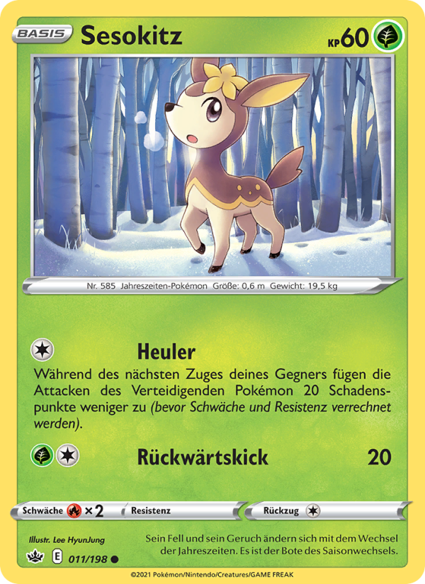 Sesokitz Pokémon TCG cards