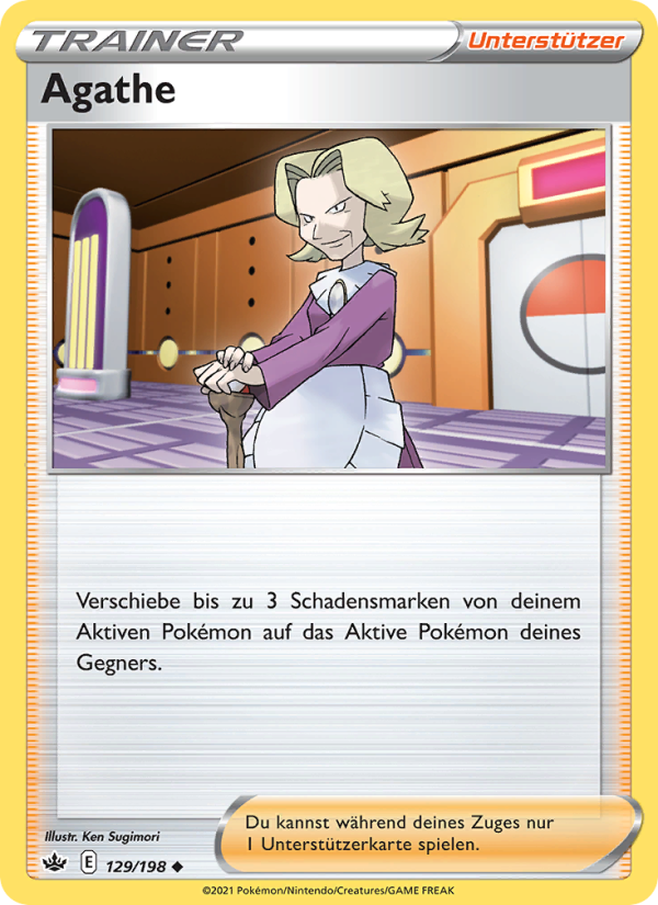Agathe 129 — Schaurige Herrschaft (German Pokémon TCG card)