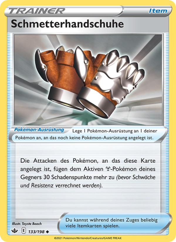 Schmetterhandschuhe 133 — Schaurige Herrschaft (German Pokémon TCG card)