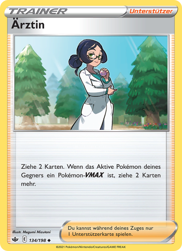 Ärztin 134 — Schaurige Herrschaft (German Pokémon TCG card)