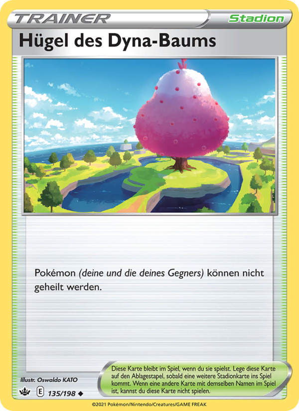 Hügel des Dyna-Baums 135 — Schaurige Herrschaft (German Pokémon TCG card)