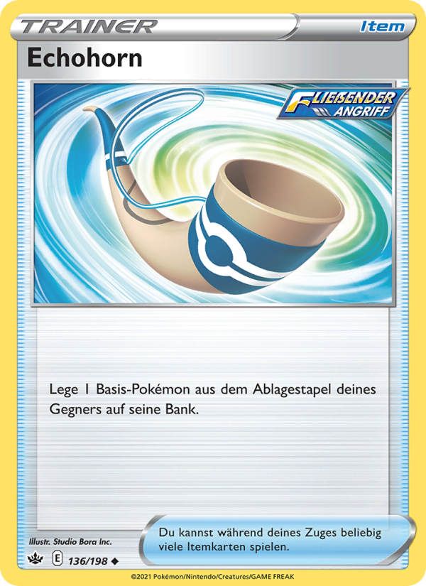 Echohorn 136 — Schaurige Herrschaft (German Pokémon TCG card)