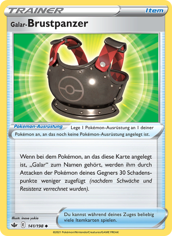 Galar-Brustpanzer 141 — Schaurige Herrschaft (German Pokémon TCG card)